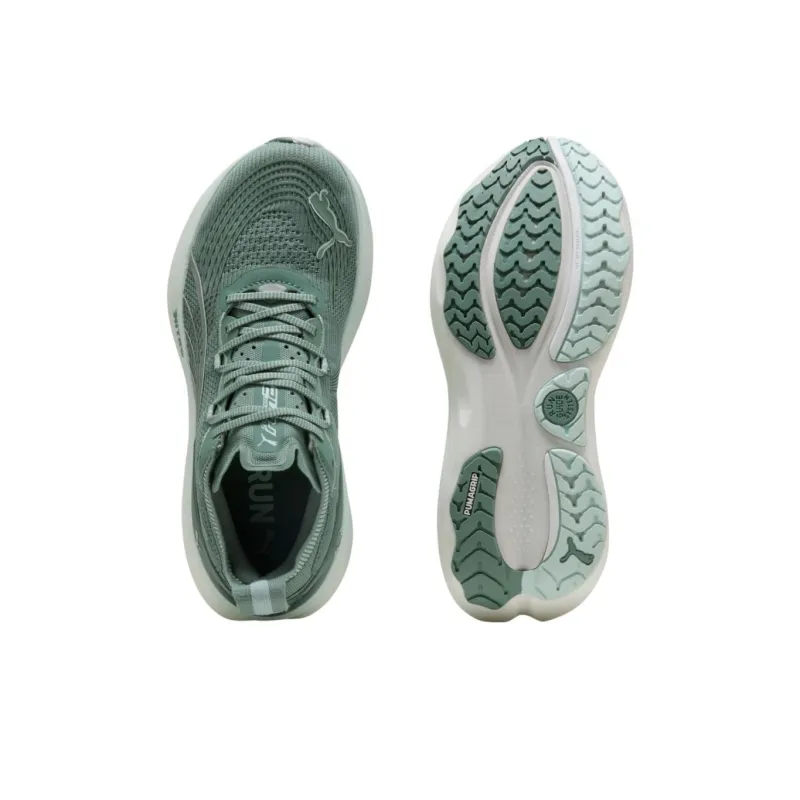 PUMA ForeverRun NITRO™ II Anti Slip Wear Resistant Low Top Casual Running Shoes Men's Green White-3