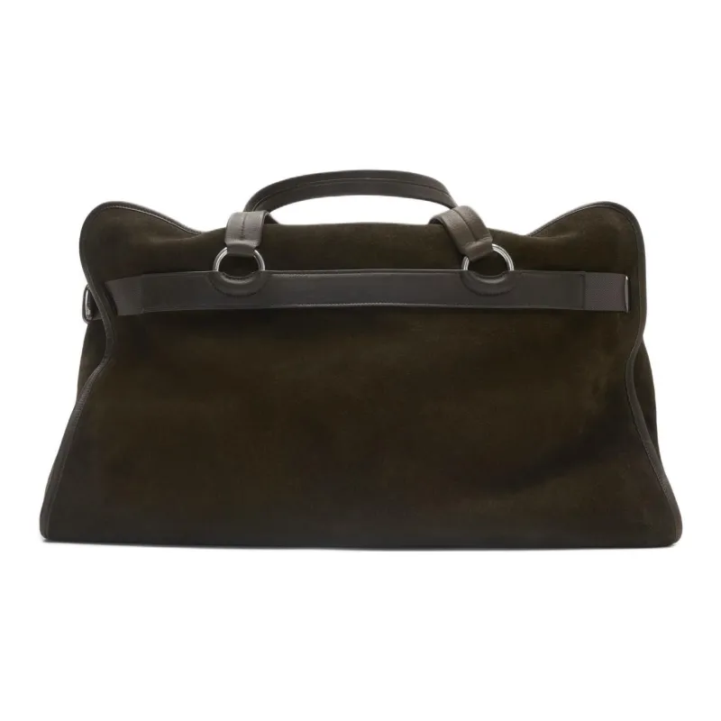 Burberry Calfskin Travel Bag Men's Brown-2
