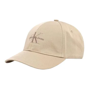 CALVIN KLEIN Cotton Baseball Caps Women's Khaki