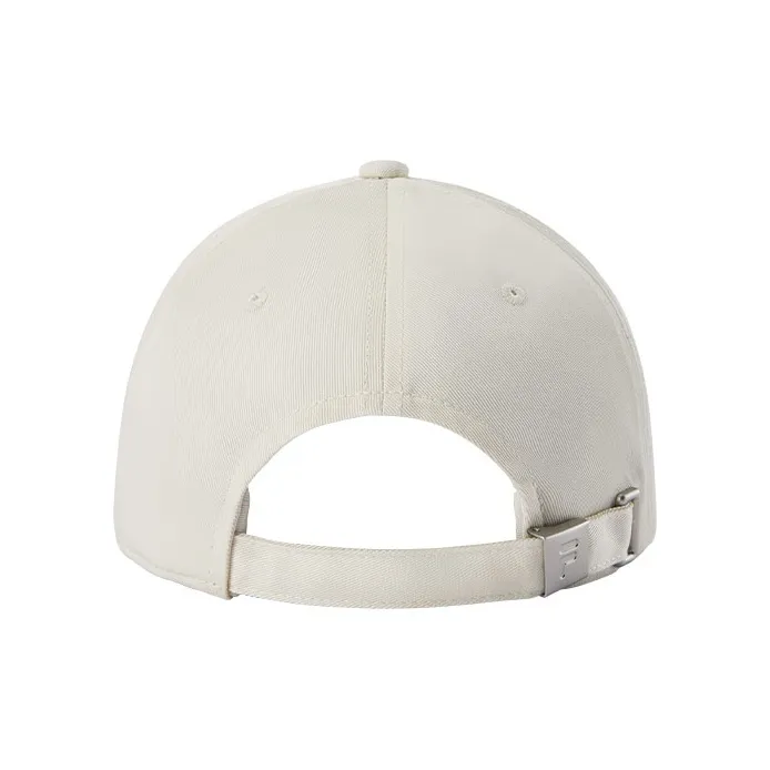 FILA FUSION Cotton Baseball Caps Unisex Limestone White-2