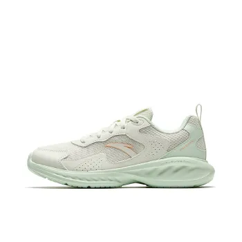 Anta Non slip Breathable And Wear resistant Low Top Casual Running Shoes Women's Gray Green
