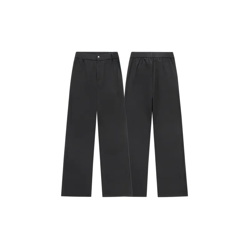 TESTUNG Fashion Casual Pants Unisex Classic Black-8