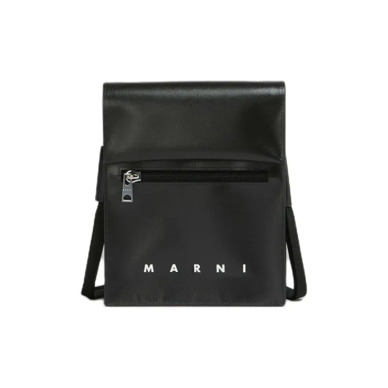 MARNI Tribeca Logo Printed Crossbody Bag-0