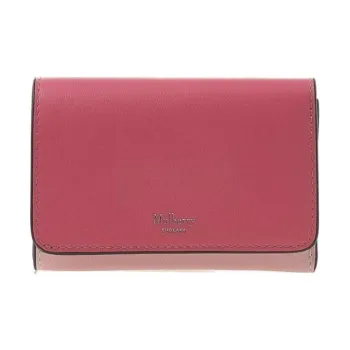 Mulberry Grain Leather Wallet Women's Pink