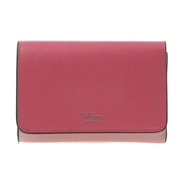 Mulberry Grain Leather Wallet Women's Pink-0