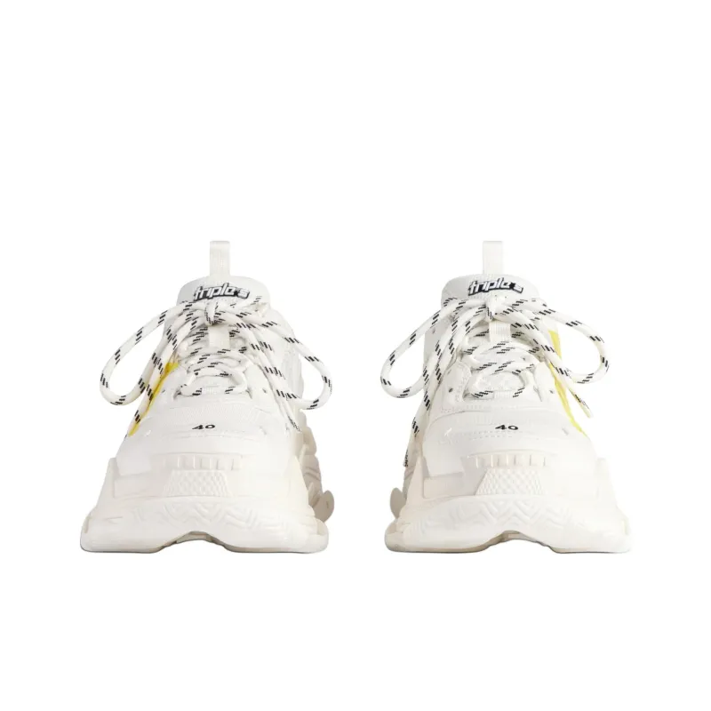 Balenciaga Triple S Low Top Casual Shoes Men's White-3