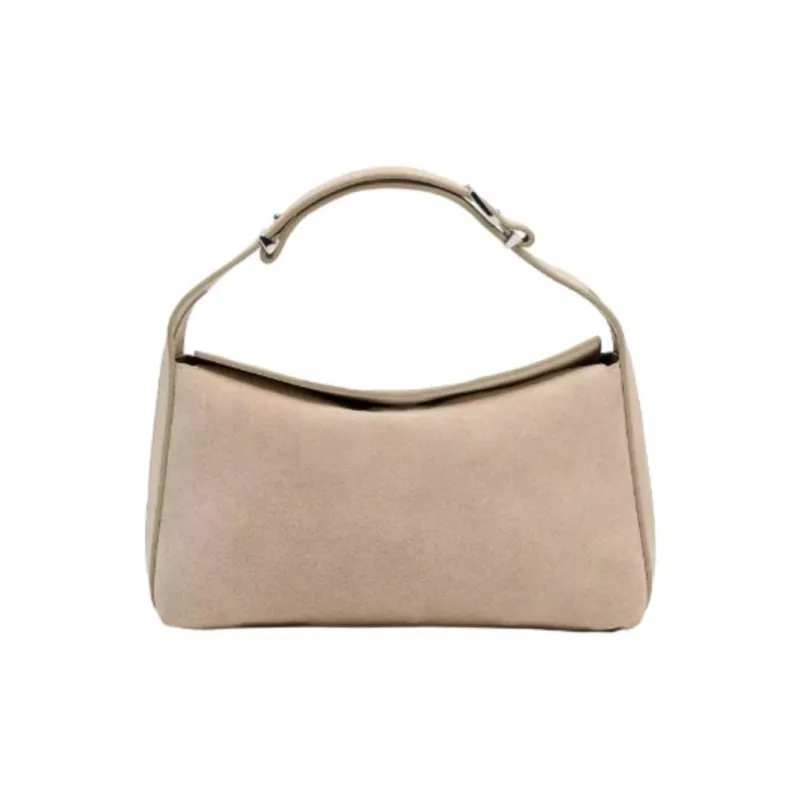 ZARA Cow Leather Handbag Mini Women's Sand-0