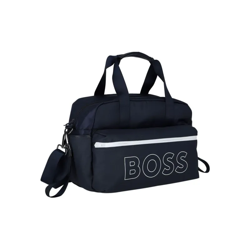 BOSS Polyester One Shoulder Handbags Unisex Marine Blue-2