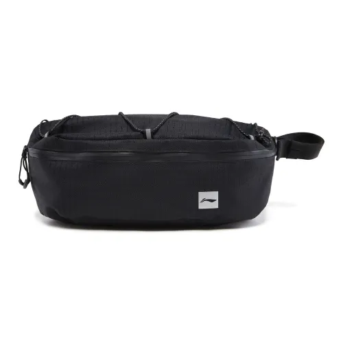 LiNing Fitness Series Polyester Fanny Pack Unisex Black