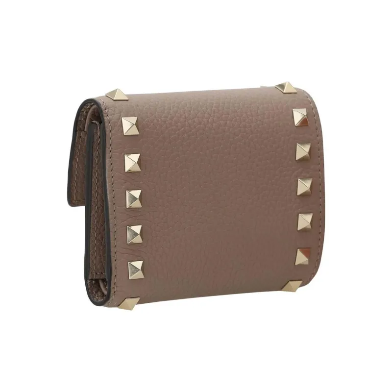 Valentino GARAVANI Leather Wallet Women's Brown-1