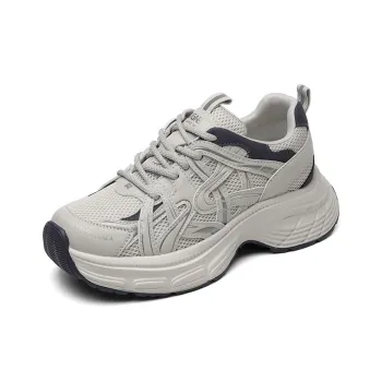 Cigna Low Top Chunky Sneakers Women's Gray Blue