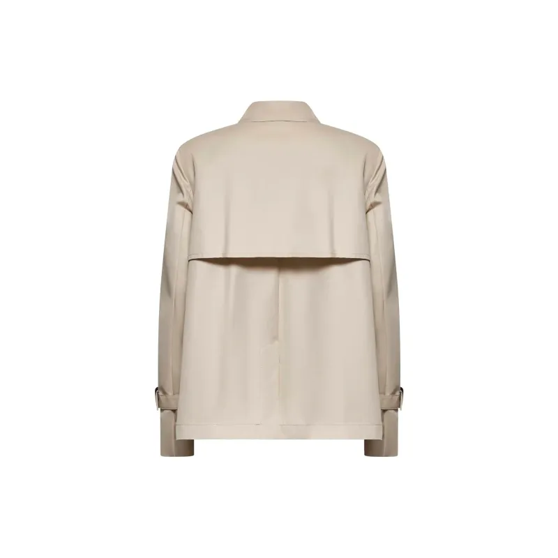 WEEKEND MaxMara Biglia Double Breasted Short Peacoat-1