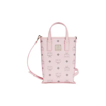 MCM Aren Visetos Leather French Fries Bag, Handbag, Shoulder Bag, Crossbody Bag Mini Women's Pink