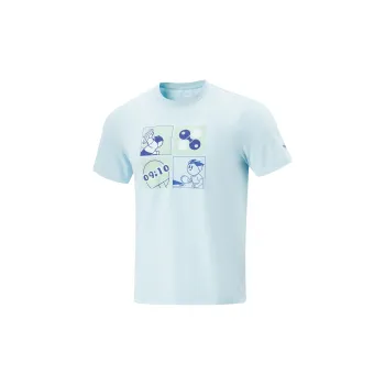 LiNing T Shirt Unisex Light Sky Blue