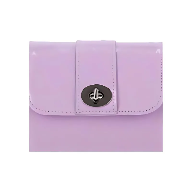 ALICE MARTHA Pure Vegan Leather Shoulder Bag Women's Light Purple-3