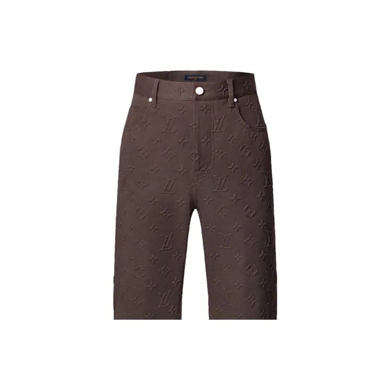 LOUIS VUITTON Monogram Embossed Skate Pants-3