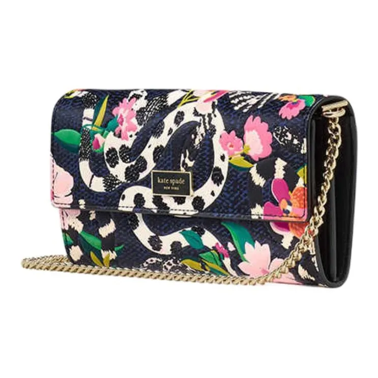 Kate Spade Cow Leather Crossbody Bag, Shoulder Bag Mini Women's Black-1