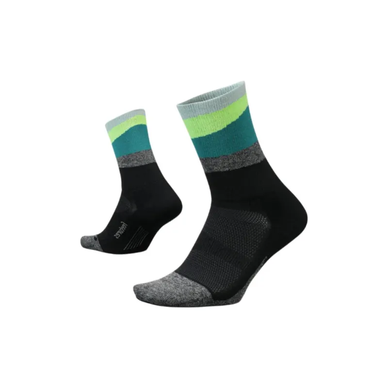 FEETURES Mid Calf Socks Unisex 1 Pack Black-0