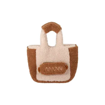 AJIDOU Fabric Tote Bag, Shopping Bag, Shoulder Bag, Crossbody Bag, Handbag Medium Size Women's Beige