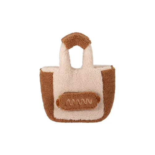 AJIDOU Fabric Tote Bag, Shopping Bag, Shoulder Bag, Crossbody Bag, Handbag Medium Size Women's Beige
