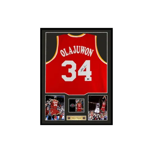 Three For Houston Rockets Basketball Fan Supplies Framed Outer Frame Dimensions Approximately 78x98cm Red Unisex