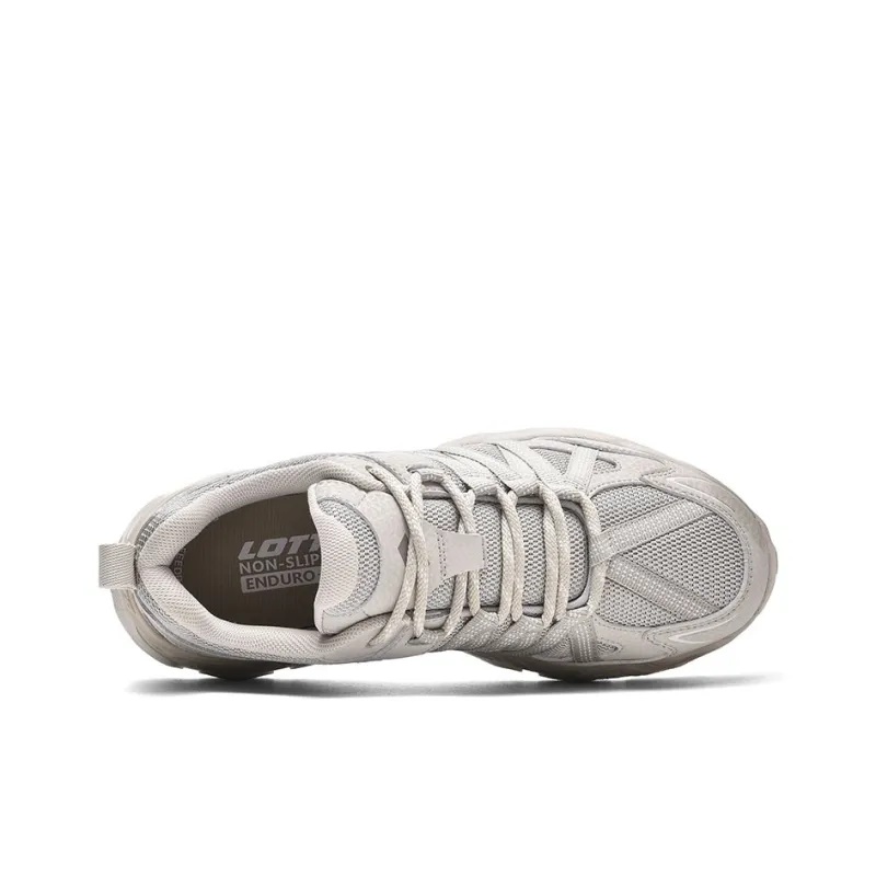 LOTTO Cushioned Slip-Resistant Abrasion-Resistant Low-Top Outdoor Shoes Women's Greige-3