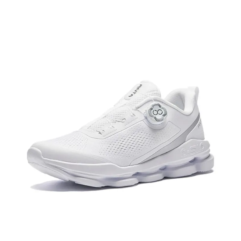CHAOJIANTA Slip Resistant Abrasion Resistant Shock Absorbers Low Top Training Shoes Men's White Silver-1