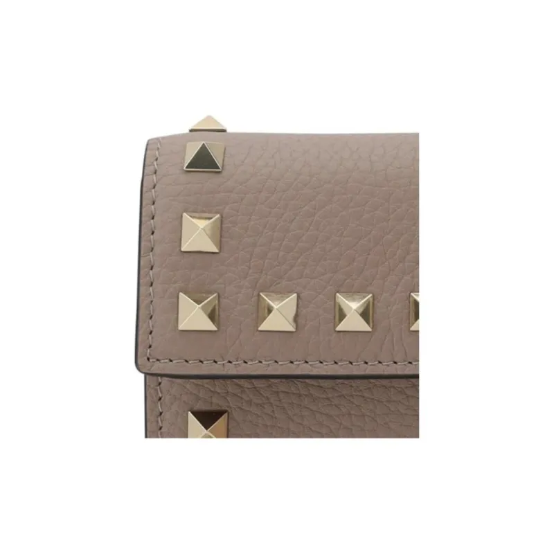 Valentino GARAVANI Leather Wallet Women's Brown-3