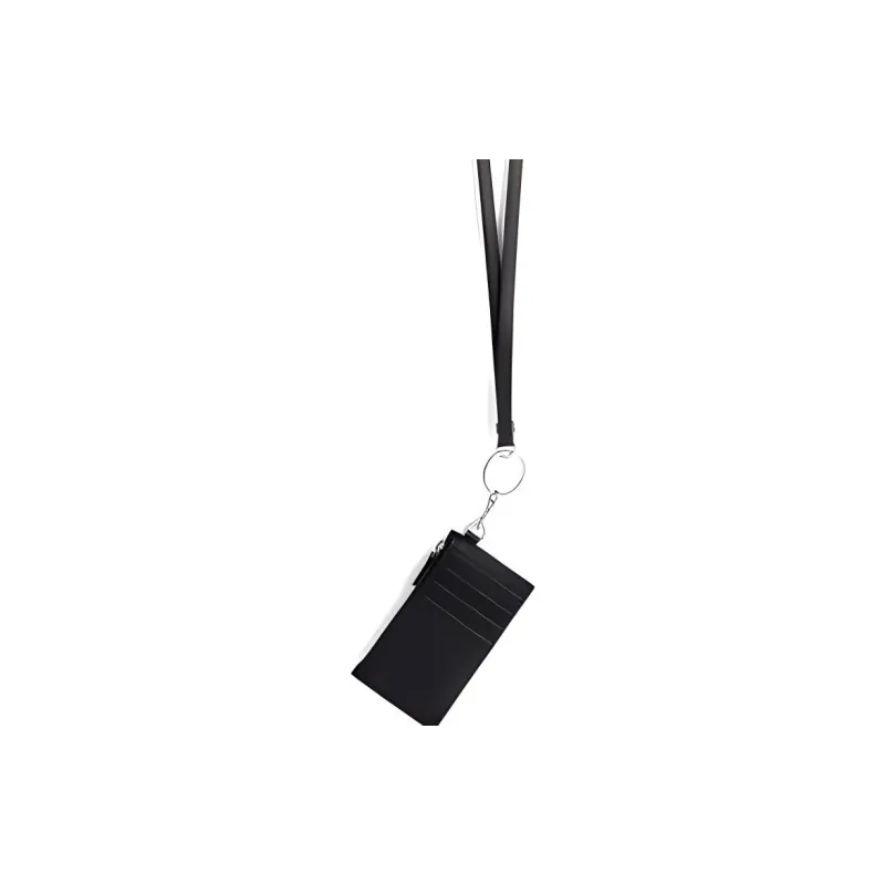 Balenciaga Cow Leather Card Holder Unisex Black-3