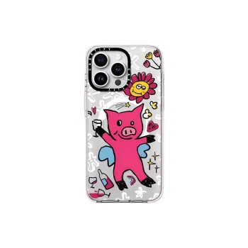 CASETIFY TPU Material Piggy Drunk, Impact Resistant Phone Cases Compatibility With IPhone 15/14/Pro/Pro Max Cute Style