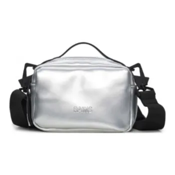 Rains Waterproof Material One Shoulder Handbags Women's Silver