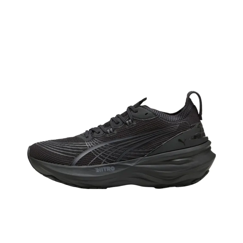 PUMA ForeverRun NITRO™ II Anti Slip Wear Resistant Low Top Casual Running Shoes Men's Black-0