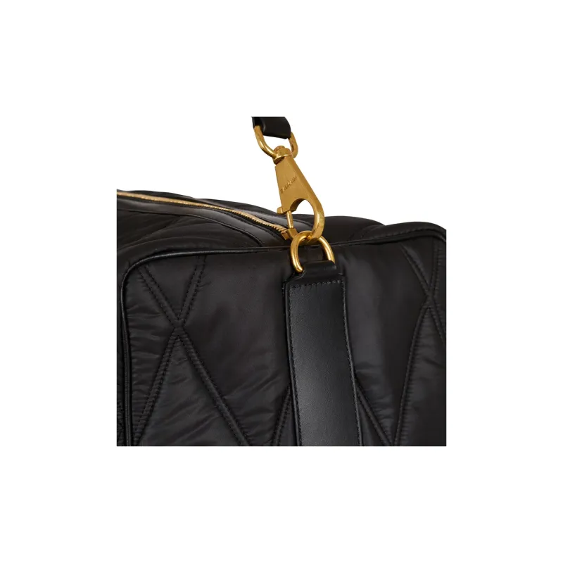 BALMAIN Polyester Travel Bag Men's Black-4