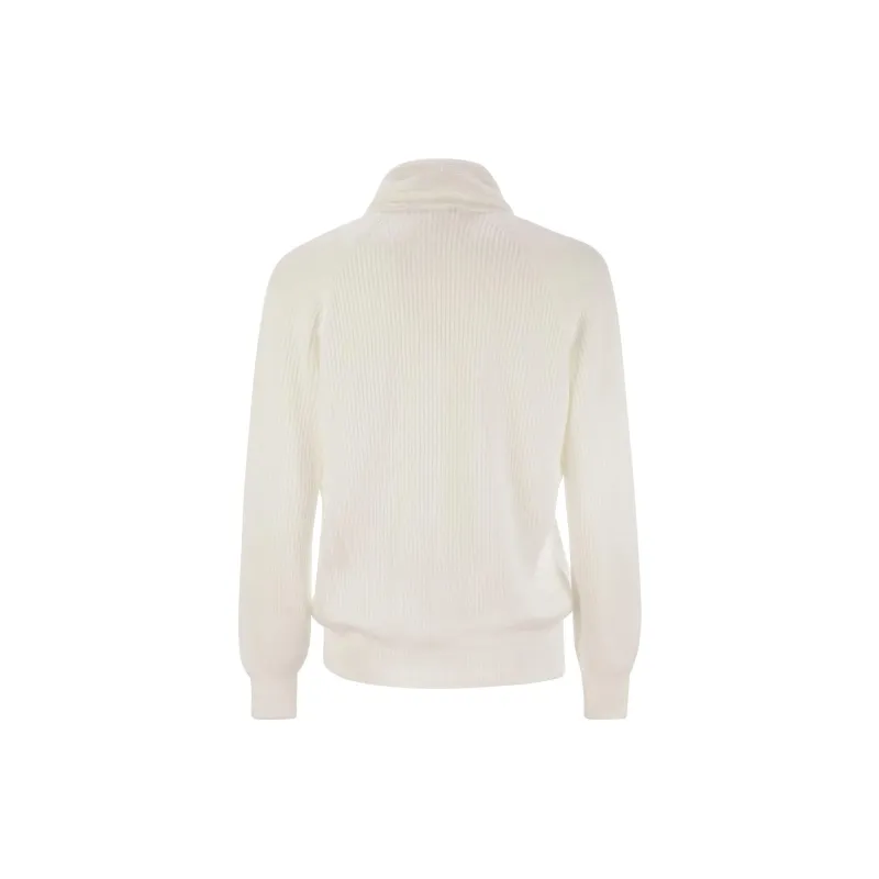 Brunello Cucinelli Shawl Lapel Knitted Cardigan-1
