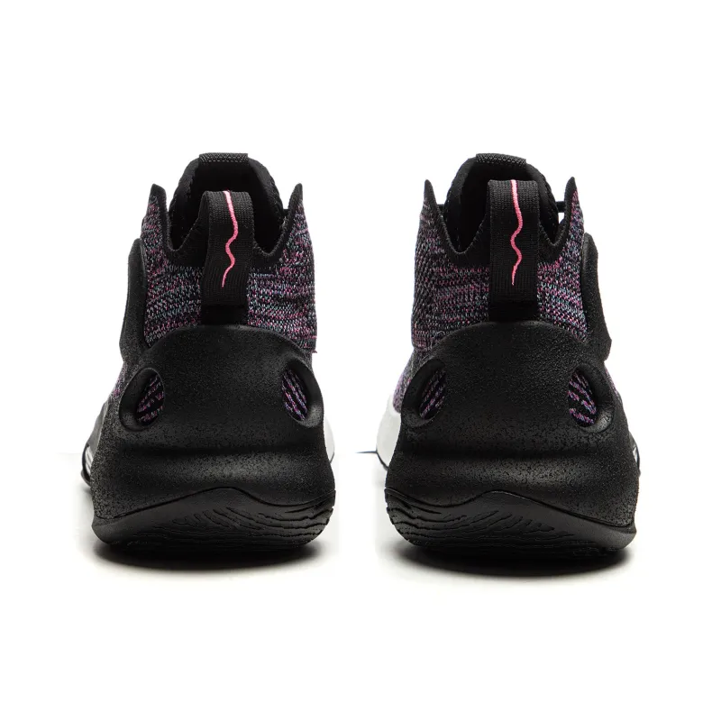 LiNing Charming ULTRA Anti Slip Wear Resistant Mid Top Basketball Shoes Men's Black-5