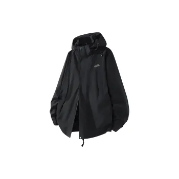 Kepu Keep Warm From The Wind Windbreaker Jacket Unisex Black