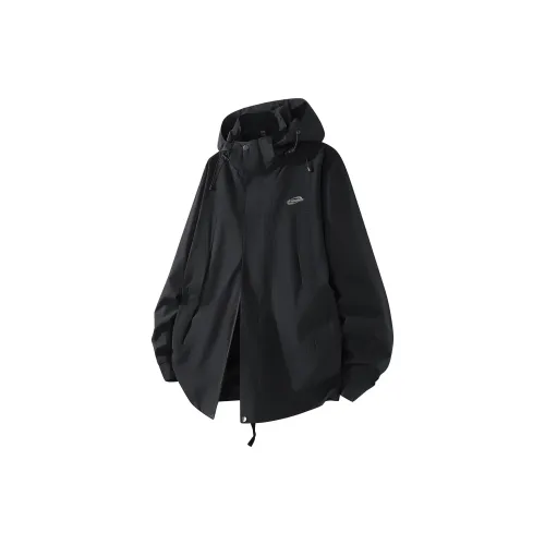 Kepu Keep Warm From The Wind Windbreaker Jacket Unisex Black