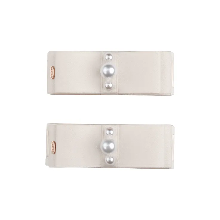 BABYBEI Fabric High-Light Pearl Hair Clips Women's-1