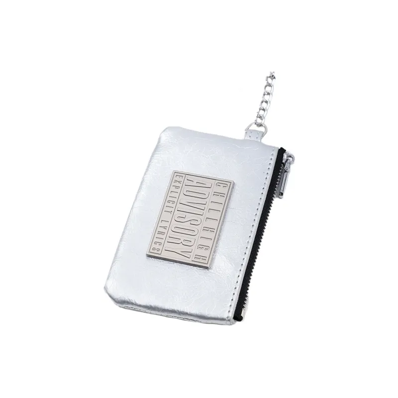 ChillHigh PU Coin Purse Unisex Black-8