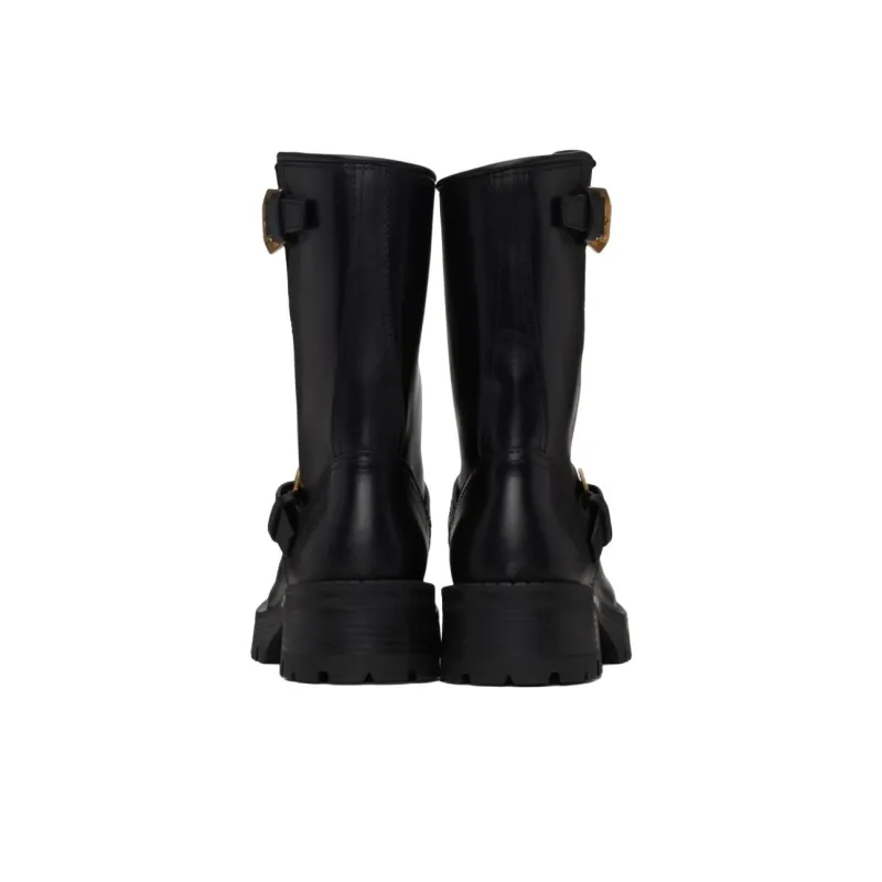 FANSIZHE Ankle Boots 4.5cm Women's Black-4