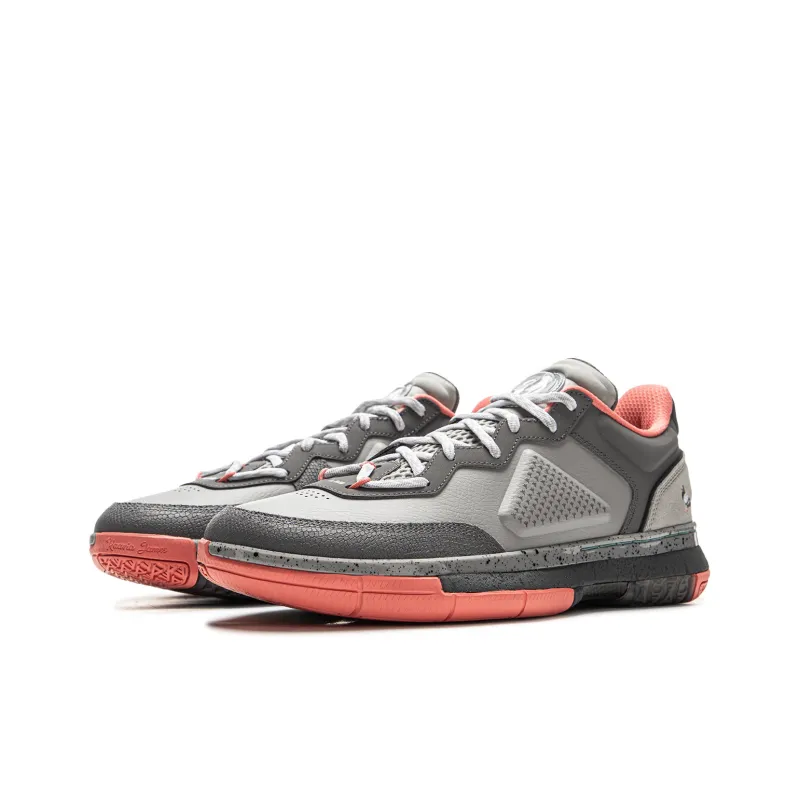 Staple x LiNing Cushioning Anti Slip And Wear Resistant Breathable Rebound Low Top Basketball Shoes Men's Gray-2