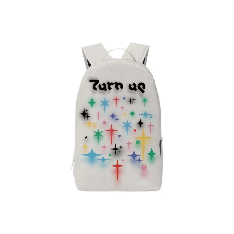 TURN UP Polyester Student Backpack Regular Unisex Multicolor-0