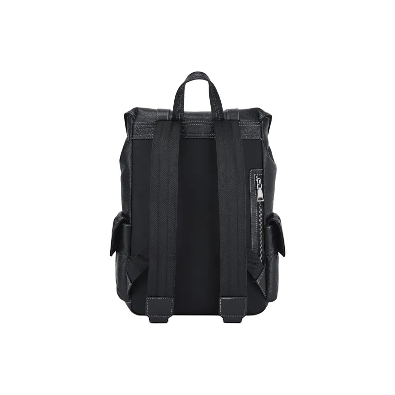 ROBERTA DI CAMERINO Cow Leather Backpack Regular Men's Black-5