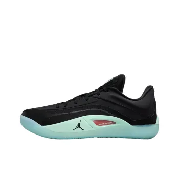 Jordan Cushioning Low Top Basketball Shoes Unisex Black Green