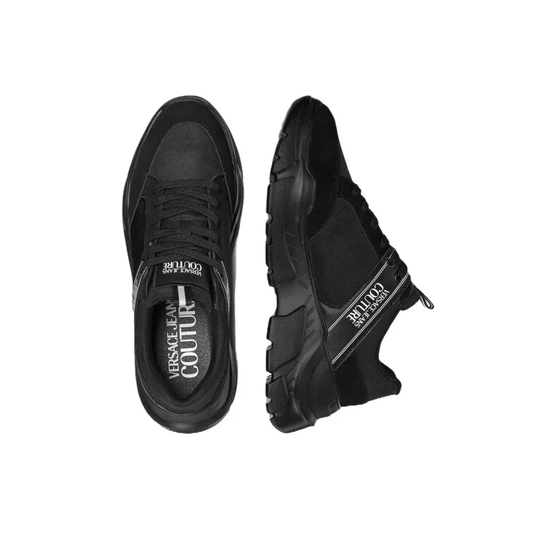 VERSACE JEANS COUTURE Speedtrack Low Top Casual Shoes Men's Black-3
