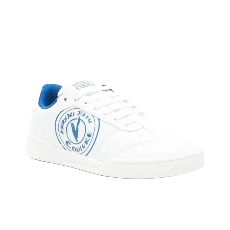 VERSACE JEANS COUTURE V Emblem Court 88 Low Top Skateboard Shoes Men's White-2