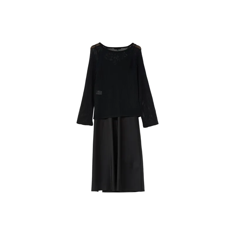 ONLY Two Piece Skirt Sets Women's Black-1