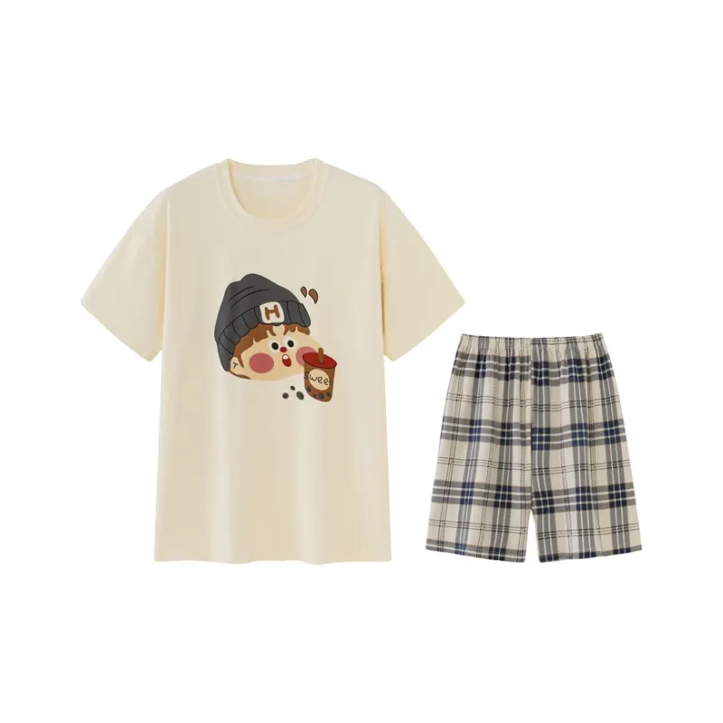 OUSHIBO Pajama Set Men's Image Color-0