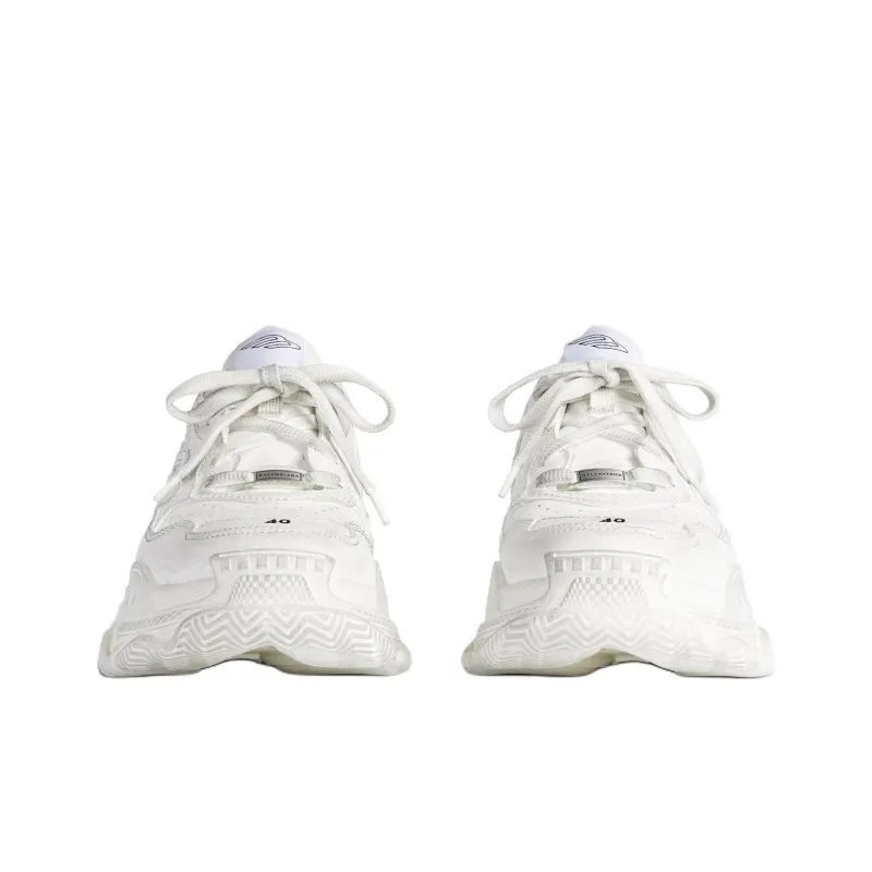 Balenciaga Triple S Low Top Casual Shoes Women's White-3