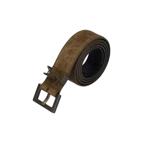 SAINT LAURENT Logo Plaque Belt